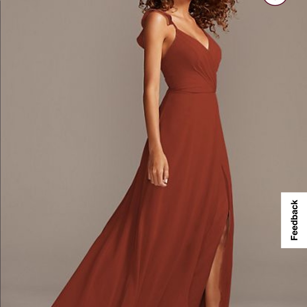 COPY - David’s Bridal Cinnamon Chiffon Bridesmaid dress